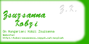 zsuzsanna kobzi business card